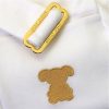 Dog Sling Carrier Machine Wasable White with Gold