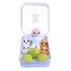 Miso Pup Mini Dog Toys , Real Size Eggs, Mini Plush Tennis Balls and a Baby Doll for Baby Dogs